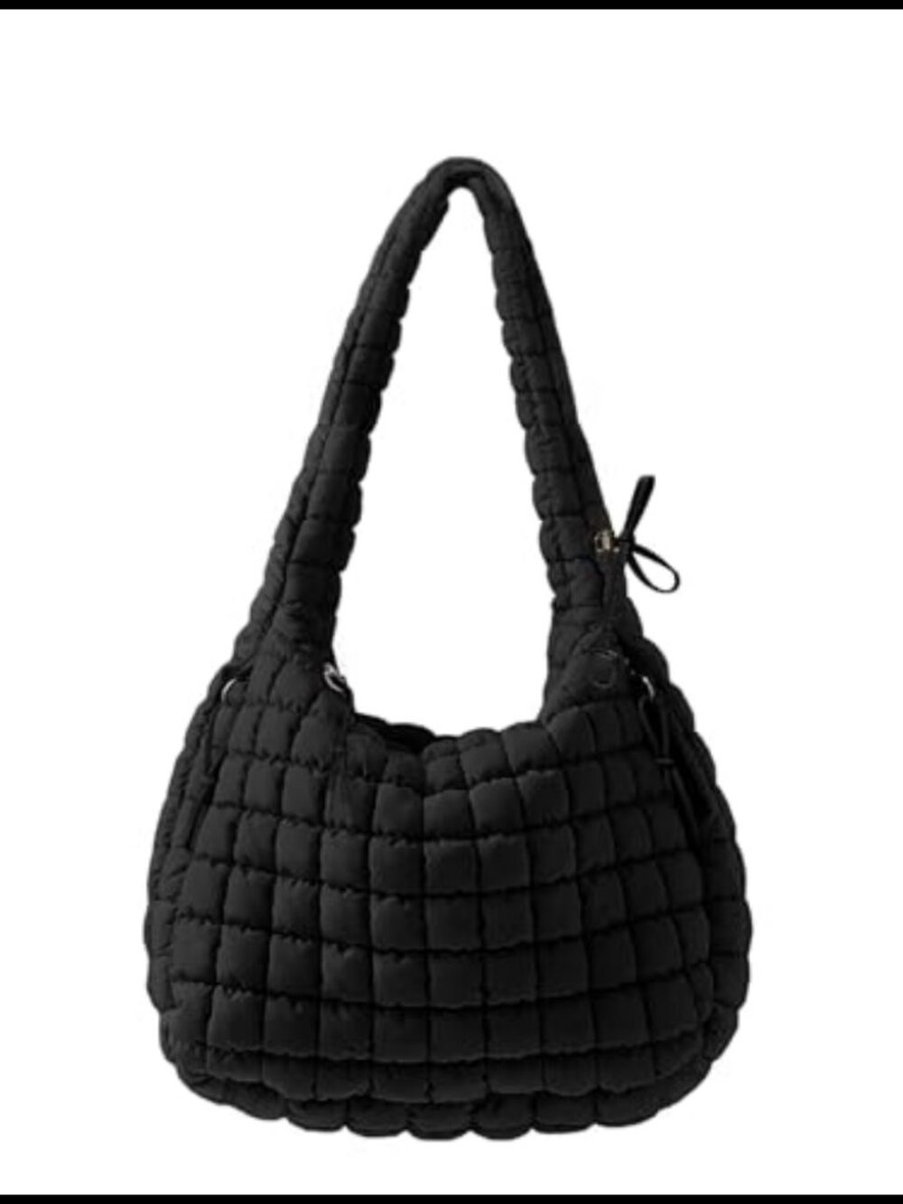 Quilted Tote Bag Nylon Puffy Hobo Crossbody Shoulder Purse
